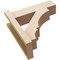 Ekena Millwork 5 1/2-in W x 16-in D x 16-in H Balboa Block Rough Cedar Woodgrain TimberThane Outlooker, Primed Tan OUTUR055X16X16BOA44RCPR - alternate 2